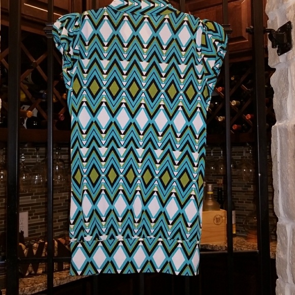 Chevron Pattern Dress Top - Picture 4 of 4